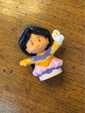 Fisher Price Little People Disney Jasmine Figure Holding a Bird - Purple dress